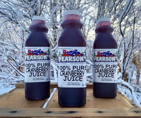 Pure Cranberry Juice 1l Pearsons Berry Farm 1093