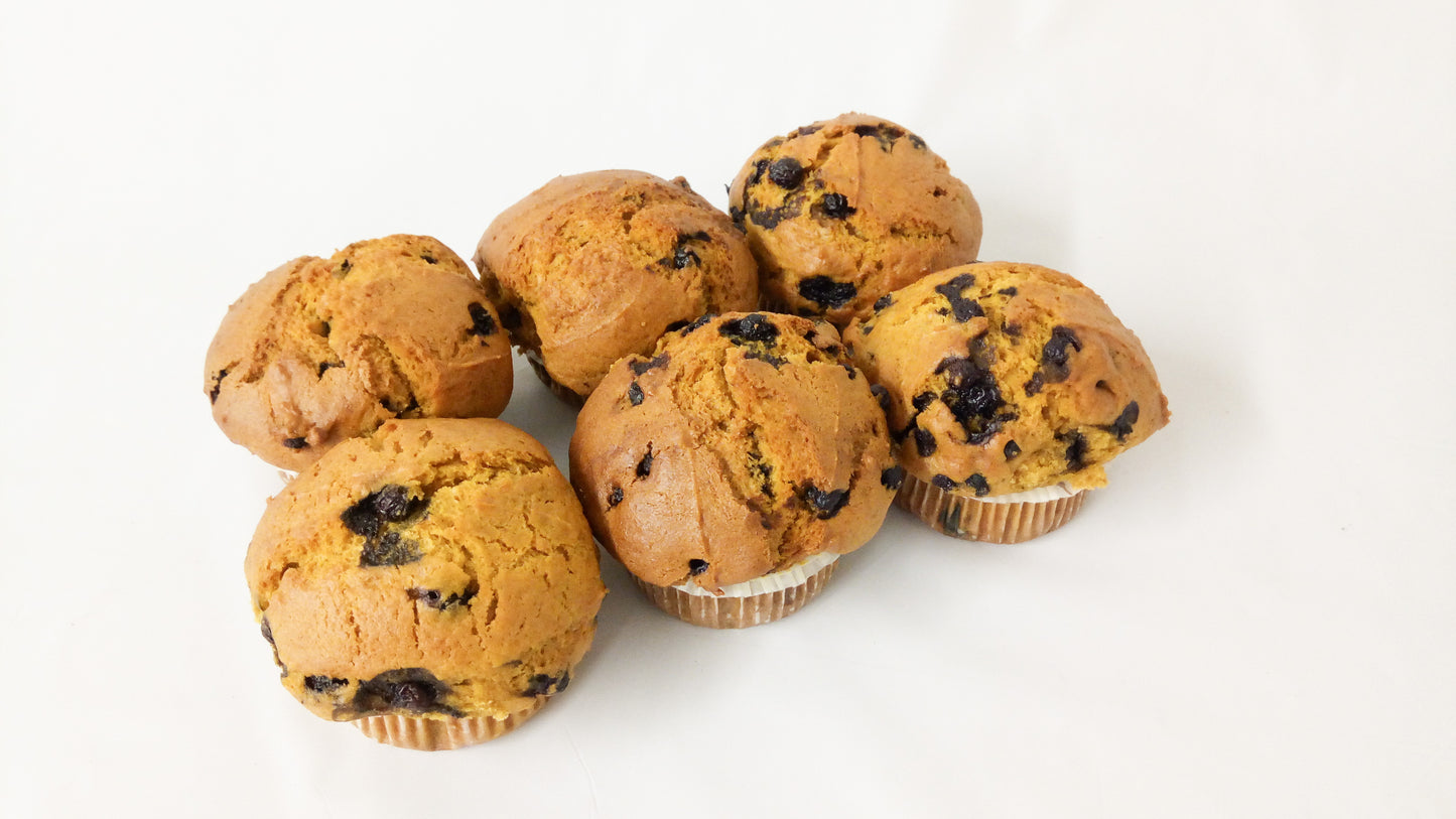 Pumpkin Saskatoon Muffins